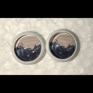 Sunset Mountains Stud Earrings